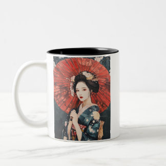 Tasse 2 Couleurs Japanese painting style GEISYA MAG13