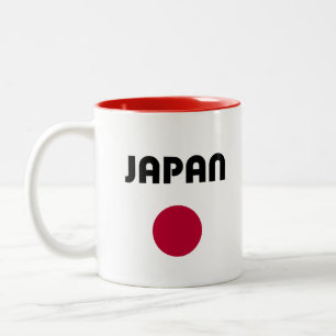 Tasse 2 Couleurs Japon Grande Point Rouge Couleur Lumière
