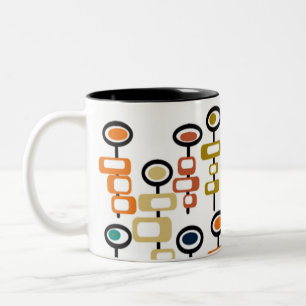 Tasse 2 Couleurs Jardin aux fleurs rétro