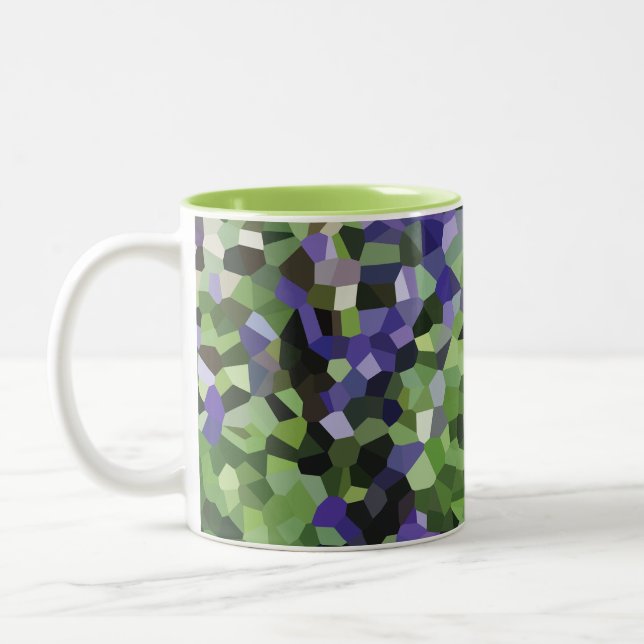 Tasse 2 Couleurs Jardin de Lavande Violette (Gauche)
