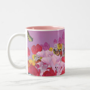 Tasse 2 Couleurs Jardin des papillons