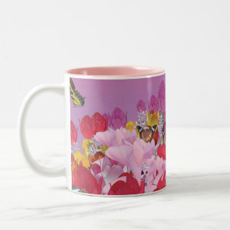 Tasse 2 Couleurs Jardin des papillons