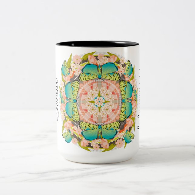 Tasse 2 Couleurs Jardin des papillons (Centre)