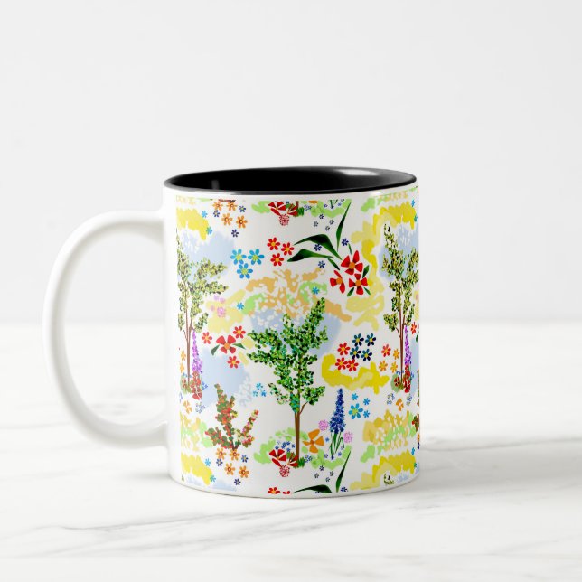 Tasse 2 Couleurs Jardin d'été  (Gauche)