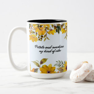 Tasse 2 Couleurs Jardin Jaune et soleil