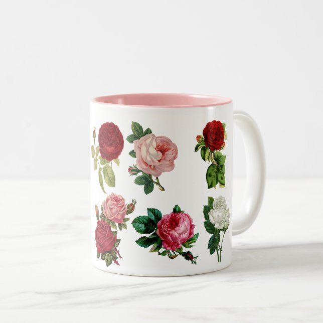 Tasse 2 Couleurs Jardin rose (Devant droit)