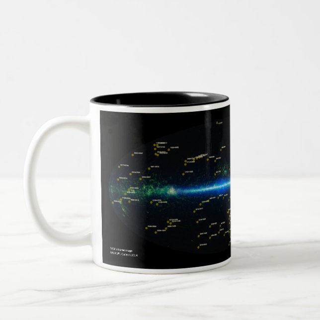 Tasse 2 Couleurs Jardin Worlds Science Team Mug, Noir (Gauche)