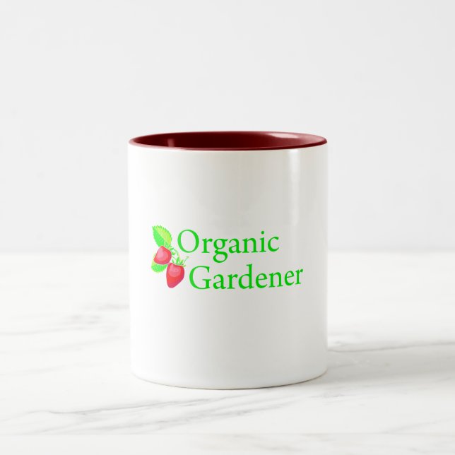 Tasse 2 Couleurs Jardinier bio - Fraises (Centre)