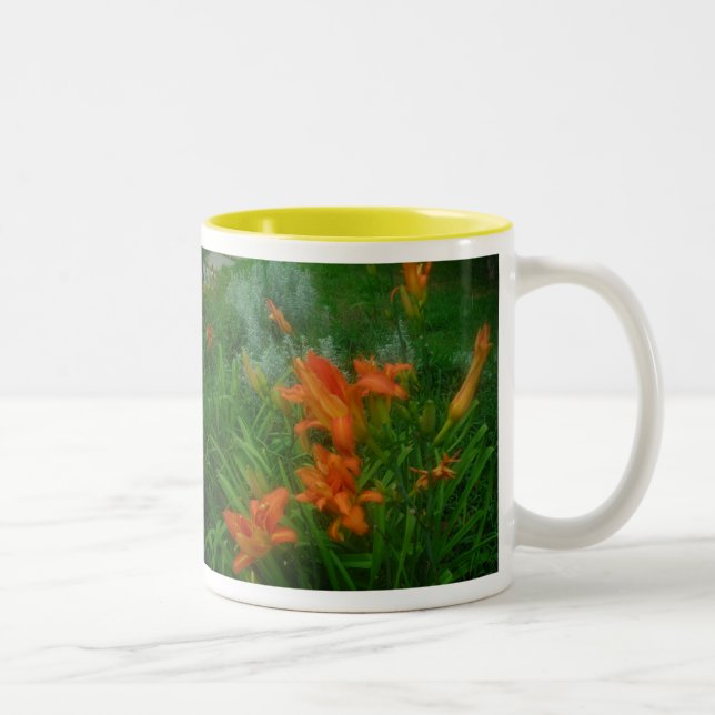 Tasse 2 Couleurs Jardins orange (Droit)