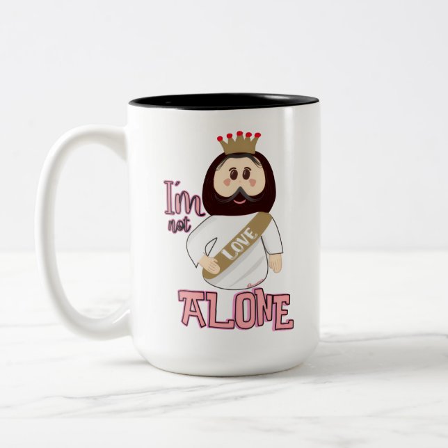 TASSE 2 COULEURS JARRO I AM NOT ALONE_ LINEA NISSI HOLY (Gauche)