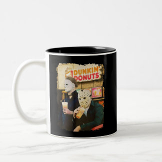 Tasse 2 Couleurs Jason et Micheal Donuts, cadeau de l'auteur du fil