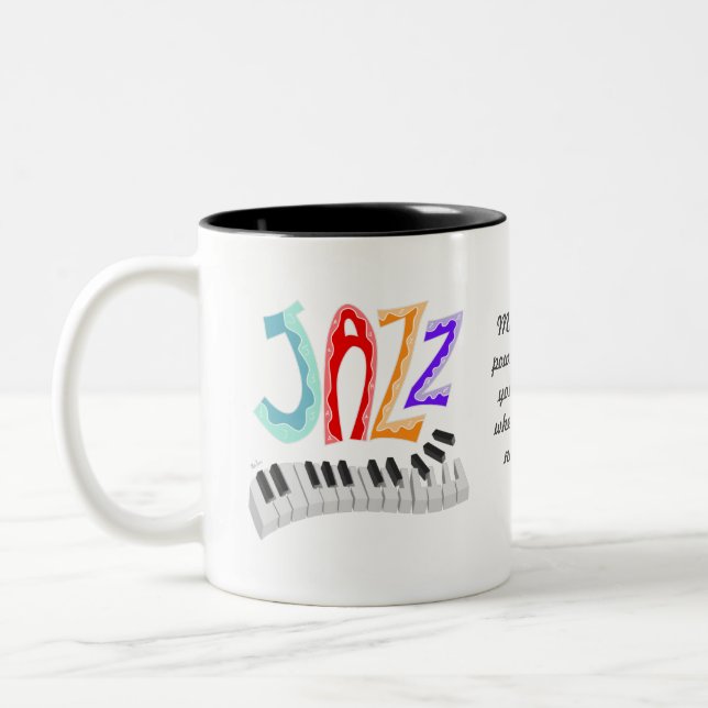 Tasse 2 Couleurs Jazz Lettering (Gauche)