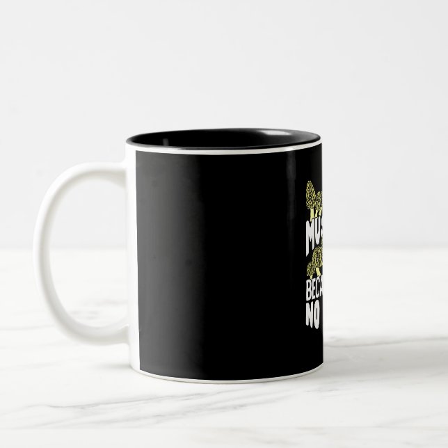 Tasse 2 Couleurs Je chasse les champignons (Gauche)