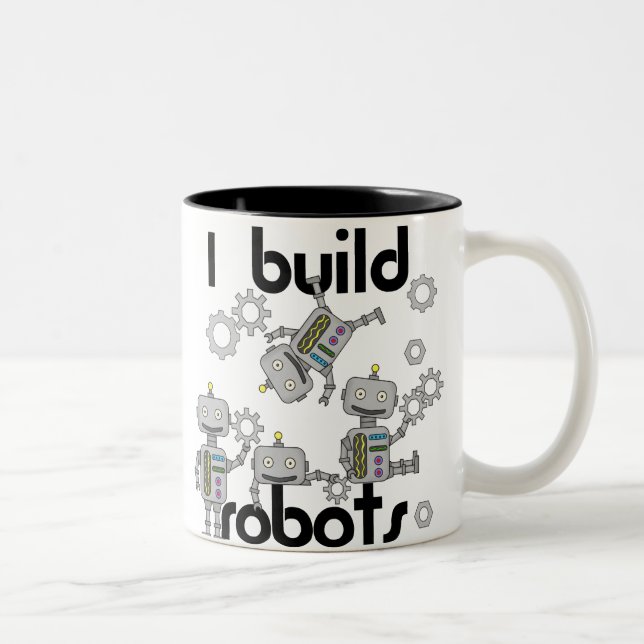 Tasse 2 Couleurs Je construis des robots (Droit)