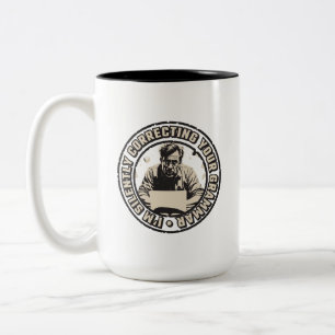Tasse 2 Couleurs Je corrige silencieusement votre grammaire