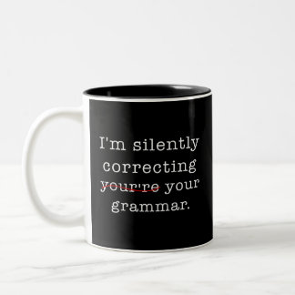 Tasse 2 Couleurs Je corrige ta grammaire en silence