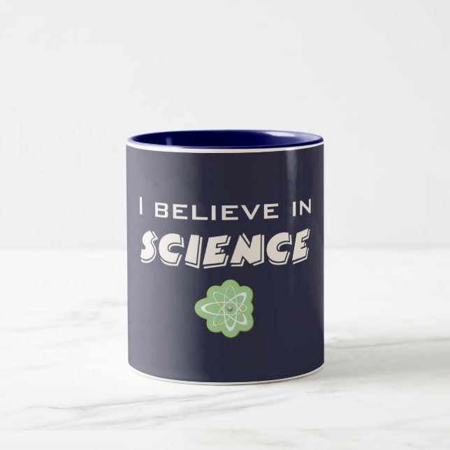Tasse 2 Couleurs Je Crois À La Science (Centre)
