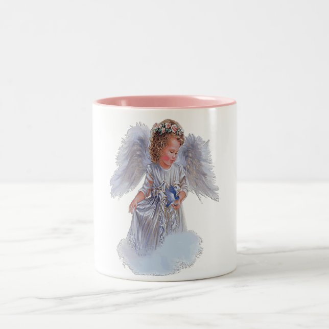 Tasse 2 Couleurs Je crois aux anges (Centre)