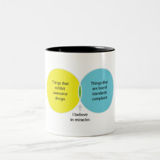 Tasse 2 Couleurs Je crois aux miracles