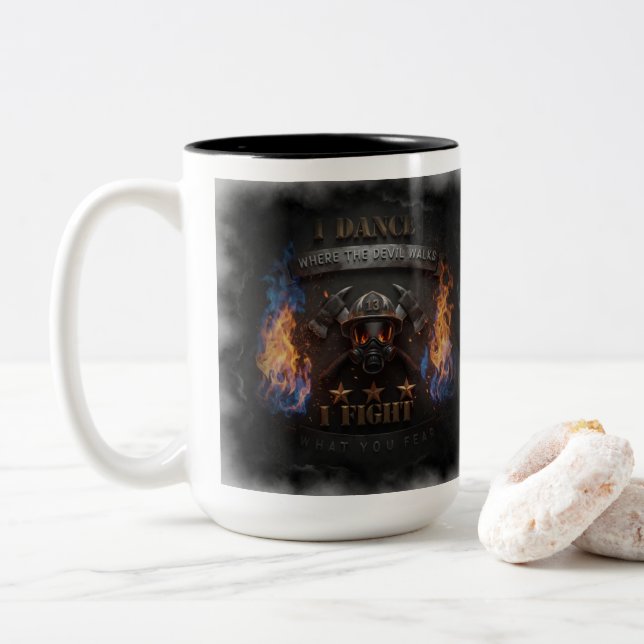 Tasse 2 Couleurs Je danse où le diable marche 🔥 (Avec donut)
