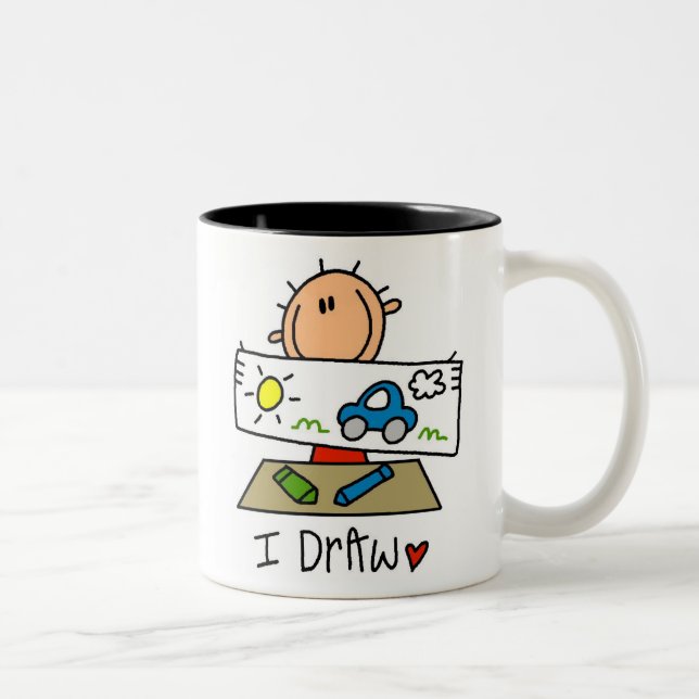 Tasse 2 Couleurs Je Dessine (Droit)