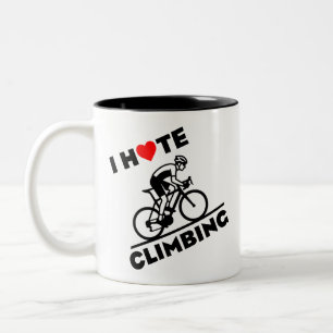Tasse 2 Couleurs Je déteste le cyclisme en montée