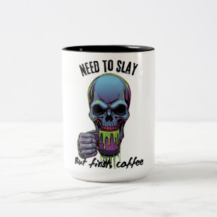 Tasse 2 Couleurs Je dois déchirer mais d'abord café