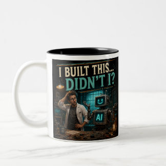Tasse 2 Couleurs Je l'ai construit, n'est-ce pas ? T-shirt drôle su