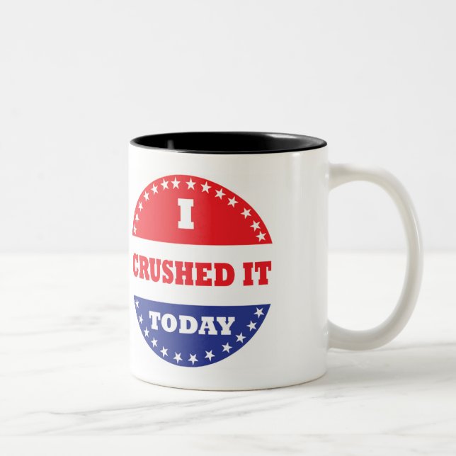 Tasse 2 Couleurs Je l'ai écrasé aujourd'hui (Droit)