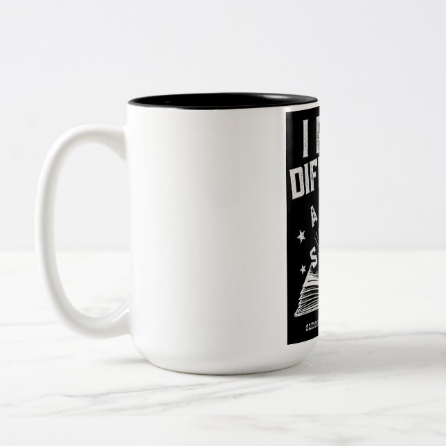 Tasse 2 Couleurs Je lis différemment — Fierté dyslexie Oddly Wired  (Gauche)