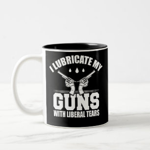 Tasse 2 Couleurs Je Lubrifie Mes Armes Avec Des Larmes Libérales En