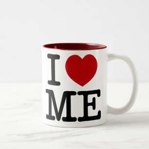 Tasse 2 Couleurs Je m'aime coeur je dignité de confiance