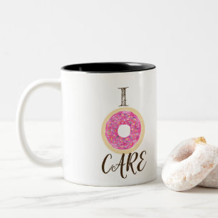 Tasse 2 Couleurs JE M'EN FICHE Rose Pailleté Mignon Chic Moderne