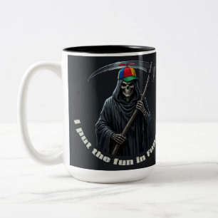 Tasse 2 Couleurs Je mets l'amusement dans les funérailles