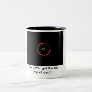 Tasse 2 Couleurs Je n'ai jamais l'anneau rouge de la mort