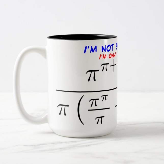 Tasse 2 Couleurs Je n'ai pas 50 ans ! (Gauche)