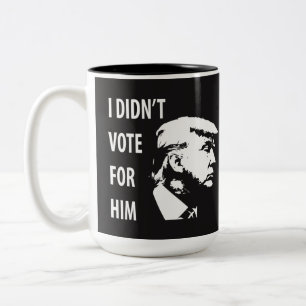 Tasse 2 Couleurs Je n'ai pas voté pour Trump