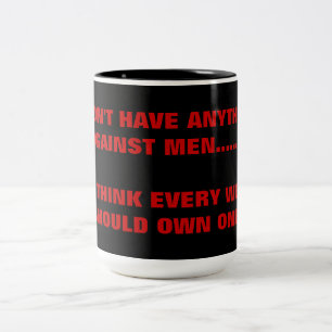 TASSE 2 COULEURS JE N'AI RIEN CONTRE LES HOMMES