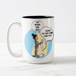 Tasse 2 Couleurs Je n'ai rien fait aujourd'hui Humour de chat