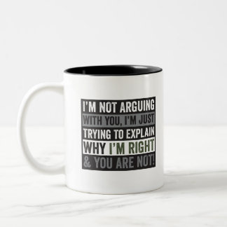 Tasse 2 Couleurs Je ne discute pas avec vous