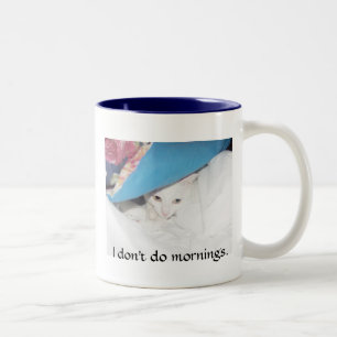 Tasse 2 Couleurs Je ne fais pas des matins