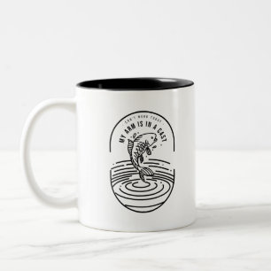 Tasse 2 Couleurs Je ne peux pas travailler aujourd'hui, mon bras es