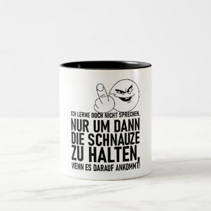 TASSE 2 COULEURS JE NE SUIS PAS EN TRAIN D'APPRENDRE À PARLER