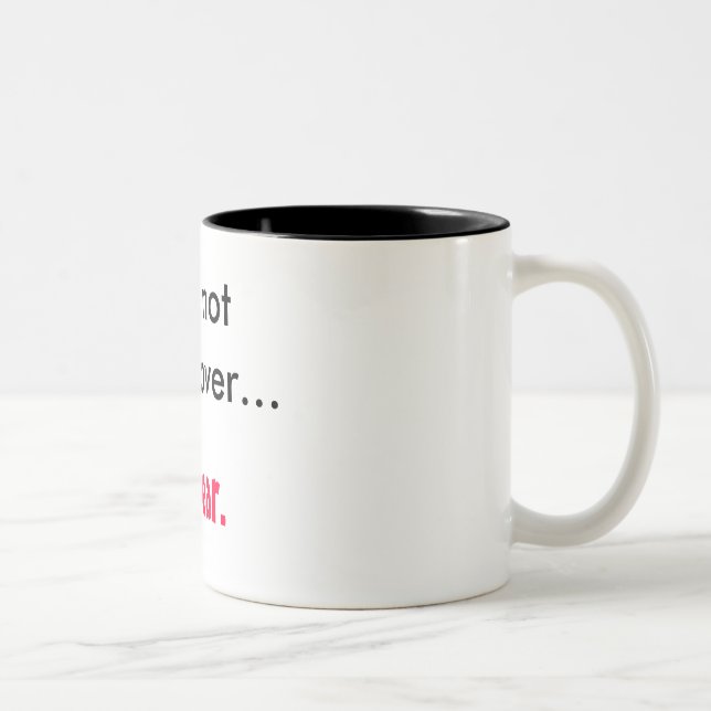 Tasse 2 Couleurs Je ne suis pas hungover… , Je jure (Droit)