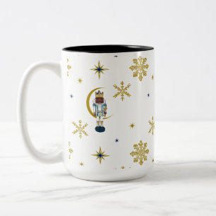 Tasse 2 Couleurs Je ne suis que des Noirs pour Noël en bleu et or