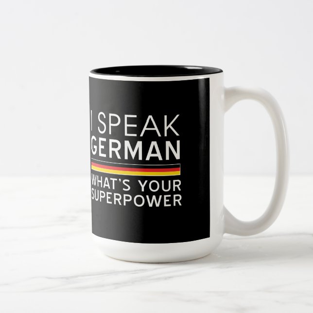 Tasse 2 Couleurs Je parle allemand ce qui est la votre (Droit)