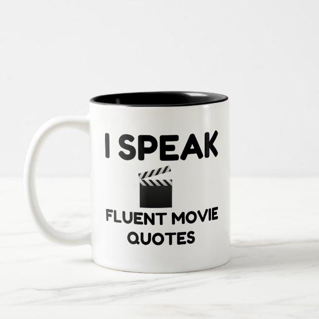 Tasse 2 Couleurs Je parle des citations de films fluides (Gauche)