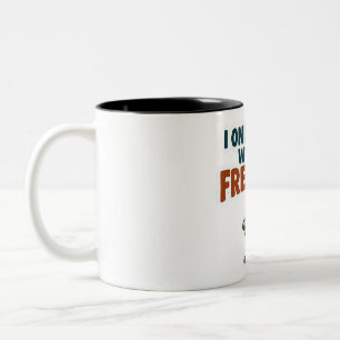Tasse 2 Couleurs Je partage seulement avec mon Frenchie