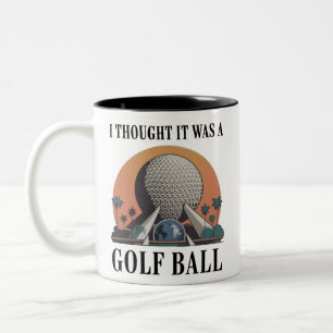 Tasse 2 Couleurs Je pensais que c'était une balle de golf amateur d