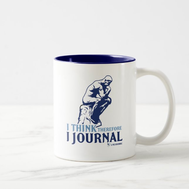 Tasse 2 Couleurs Je pense que par conséquent j'inscris (Droit)